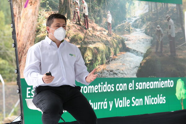 Inauguración PTAR Escobero
Inauguración PTAR Escobero
Fecha: 4 Febrero 2021.
Para descargar esta fotografía en alta resolución, haga clic sobre la imagen hasta que la misma se despliegue en la pantalla completa; luego dé clic derecho y elija la opción "guardar imagen como". 
En caso de publicación por cualquier medio, solicitamos acompañarla del crédito: "Foto EPM"
Palabras clave: Inauguración PTAR Escobero