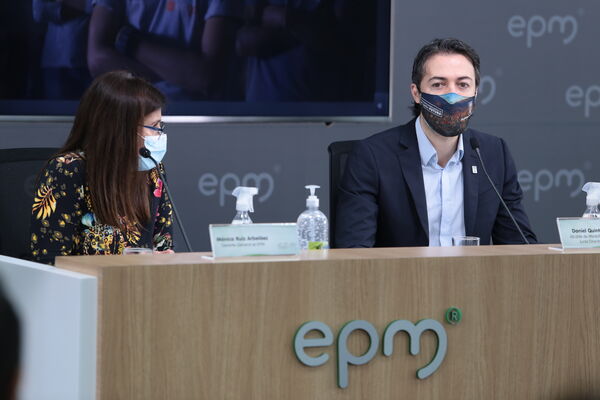 Rueda Prensa Ventures EPM
Rueda de prensa Ventures EPM
Fecha: 11 Marzo 2021.
Para descargar esta fotografía en alta resolución, haga clic sobre la imagen hasta que la misma se despliegue en la pantalla completa; luego dé clic derecho y elija la opción "guardar imagen como". 
En caso de publicación por cualquier medio, solicitamos acompañarla del crédito: "Foto EPM"
Palabras clave: Rueda Prensa Ventures EPM