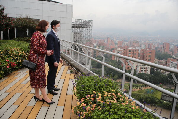 Visita Embajadora Australia
Visita Embajadora de Australia.
Fecha: 27 Mayo 2021
Para descargar esta fotografía en alta resolución, haga clic sobre la imagen hasta que la misma se despliegue en la pantalla completa; luego dé clic derecho y elija la opción "guardar imagen como". 
En caso de publicación por cualquier medio, solicitamos acompañarla del crédito: "Foto EPM"
Palabras clave: Visita Embajadora Australia