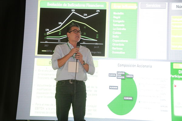 Encuentro Directivo Grupo EPM 2021 
Encuentro Directivo Grupo EPM 2021 
Fecha: 9 SEPTIEMBRE 2021
Para descargar esta fotografía en alta resolución, haga clic sobre la imagen hasta que la misma se despliegue en la pantalla completa; luego dé clic derecho y elija la opción "guardar imagen como". 
En caso de publicación por cualquier medio, solicitamos acompañarla del crédito: "Foto EPM"
Palabras clave: Encuentro Directivo Grupo EPM 2021