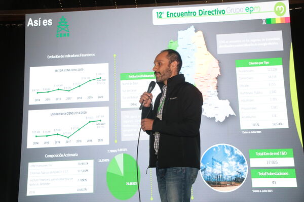 Encuentro Directivo Grupo EPM 2021 
Encuentro Directivo Grupo EPM 2021 
Fecha: 9 SEPTIEMBRE 2021
Para descargar esta fotografía en alta resolución, haga clic sobre la imagen hasta que la misma se despliegue en la pantalla completa; luego dé clic derecho y elija la opción "guardar imagen como". 
En caso de publicación por cualquier medio, solicitamos acompañarla del crédito: "Foto EPM"
Palabras clave: Encuentro Directivo Grupo EPM 2021