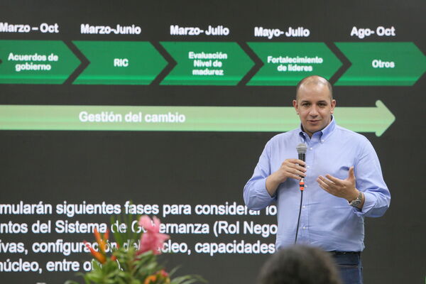 Encuentro Directivos EPM Ruta N 
Encuentro Directivos EPM Ruta N  
Fecha: 28 Abril 2023
Para descargar esta fotografía en alta resolución, haga clic sobre la imagen hasta que la misma se despliegue en la pantalla completa; luego dé clic derecho y elija la opción "guardar imagen como". 
En caso de publicación por cualquier medio, solicitamos acompañarla del crédito: "Foto EPM"
Palabras clave: Encuentro Directivos EPM Ruta N