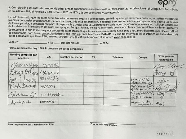 Fecha: 28 de julio de 2024
Para descargar esta fotografía en alta resolución, haga clic sobre la imagen hasta que la misma se despliegue en la pantalla completa; luego dé clic derecho y elija la opción "guardar imagen como". 
En caso de publicación por cualquier medio, solicitamos acompañarla del crédito: "Foto EPM"
