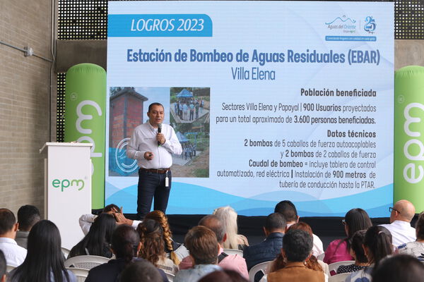 Rendición cuentas Oriente
Rendición cuentas Oriente
Fecha: 19 Abril 2024
Para descargar esta fotografía en alta resolución, haga clic sobre la imagen hasta que la misma se despliegue en la pantalla completa; luego dé clic derecho y elija la opción "guardar imagen como". 
En caso de publicación por cualquier medio, solicitamos acompañarla del crédito: "Foto EPM"
Palabras clave: Rendición cuentas Oriente