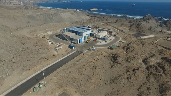 Planta Desaladora de Tocopilla 
Planta Desaladora de Tocopilla 
Fecha: 4 Agosto 2020.
Para descargar esta fotografía en alta resolución, haga clic sobre la imagen hasta que la misma se despliegue en la pantalla completa; luego dé clic derecho y elija la opción "guardar imagen como". 
En caso de publicación por cualquier medio, solicitamos acompañarla del crédito: "Foto EPM"

Palabras clave: Planta Desaladora de Tocopilla