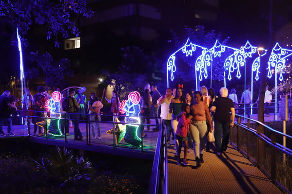 Alumbrado Navideño 2019 Parques del Rio
Alumbrado Navideño 2019 Parques del Rio
Fecha: Diciembre 2 2019.
Para descargar esta fotografía en alta resolución, haga clic sobre la imagen hasta que la misma se despliegue en la pantalla completa; luego dé clic derecho y elija la opción "guardar imagen como". 
En caso de publicación por cualquier medio, solicitamos acompañarla del crédito: "Foto EPM"
Palabras clave: Alumbrado Navideño 2019 Parques del Rio