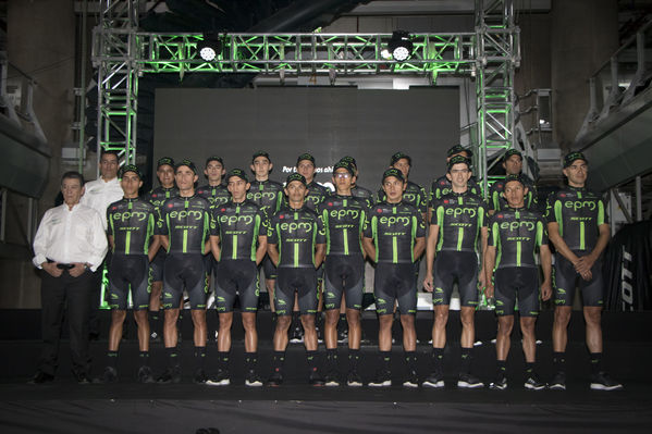 Presentación Equipo Ciclismo EPM 2018
Presentación del Equipo de Ciclismo EPM 2018
Fecha: Enero 31 de 2018
Para descargar esta fotografía en alta resolución, haga clic sobre la imagen hasta que la misma se despliegue en la pantalla completa; luego dé clic derecho y elija la opción "guardar imagen como". 
En caso de publicación por cualquier medio, solicitamos acompañarla del crédito: "Foto EPM"
Palabras clave: Presentación Equipo Ciclismo EPM 2018