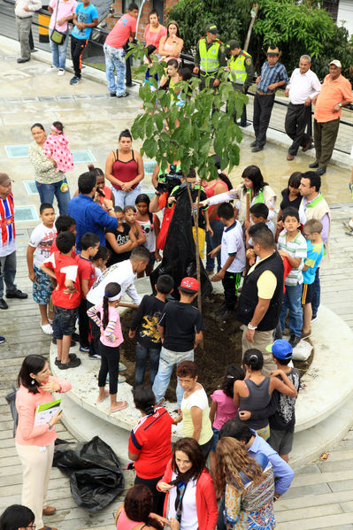 Siembra del árbol en las UVA Los Sueños y La Esperanza
Siembra del árbol en las UVA Los Sueños y La Esperanza
Fecha: Junio 20 de 2014
Para descargar esta fotografía en alta resolución, haga clic sobre la imagen hasta que la misma se despliegue en la pantalla completa; luego dé clic derecho y elija la opción "guardar imagen como". 
En caso de publicación por cualquier medio, solicitamos acompañarla del crédito: "Foto EPM"
Palabras clave: Siembra árbol UVA Sueños Esperanza
