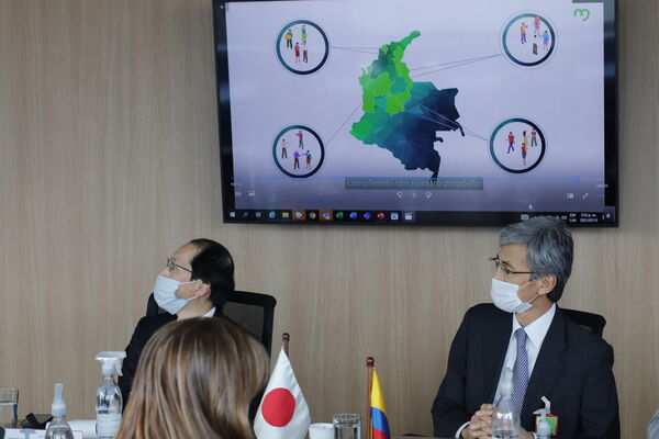 Visita Embajador Japón EPM
Visita Embajador Japón EPM
Fecha: Julio 15 2021
Para descargar esta fotografía en alta resolución, haga clic sobre la imagen hasta que la misma se despliegue en la pantalla completa; luego dé clic derecho y elija la opción "guardar imagen como". 
En caso de publicación por cualquier medio, solicitamos acompañarla del crédito: "Foto EPM"
Palabras clave: Visita Embajador Japón EPM