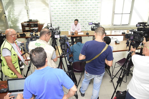Rueda prensa Avances Hidroituango
Rueda prensa Avances Hidroituango.
Fecha: Julio 31 2018.
Para descargar esta fotografía en alta resolución, haga clic sobre la imagen hasta que la misma se despliegue en la pantalla completa; luego dé clic derecho y elija la opción "guardar imagen como". 
En caso de publicación por cualquier medio, solicitamos acompañarla del crédito: "Foto EPM"
Palabras clave: Rueda prensa Avances Hidroituango
