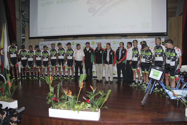 Lanzamiento del equipo de ciclismo EPM – UNE - Área Metropolitana
Fecha: Marzo 12 de 2014
Para descargar esta fotografía en alta resolución, haga clic sobre la imagen hasta que la misma se despliegue en la pantalla completa; luego dé clic derecho y elija la opción "guardar imagen como". 
En caso de publicación por cualquier medio, solicitamos acompañarla del crédito: "Foto EPM"
Palabras clave: Lanzamiento equipo ciclismo EPM UNE Área Metropolitana