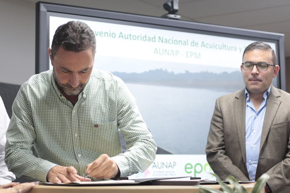 Rueda de Prensa firma de convenio para recuperación de cuenca media y baja rio Cauca 
Rueda de Prensa firma de convenio para recuperación de cuenca media y baja rio Cauca 
marzo 28 2019 Firma de convenio para recuperación de cuenca media y baja rio Cauca 
Para descargar esta fotografía en alta resolución, haga clic sobre la imagen hasta que la misma se despliegue en la pantalla completa; luego dé clic derecho y elija la opción "guardar imagen como". 
En caso de publicación por cualquier medio, solicitamos acompañarla del crédito: "Foto EPM
Palabras clave: Rueda de Prensa firma de convenio para recuperación de cuenca media y baja rio Cauca