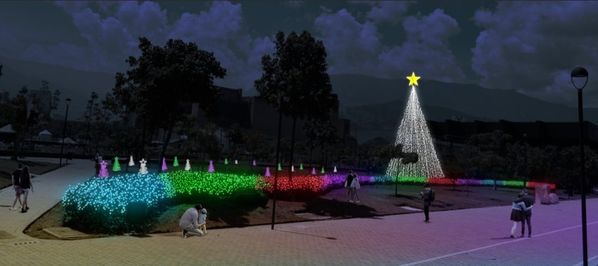 Alumbrado navideño parques del del rio.
Alumbrado navideño parques del del rio.
Fecha: 30 Octubre 2019.
Para descargar esta fotografía en alta resolución, haga clic sobre la imagen hasta que la misma se despliegue en la pantalla completa; luego dé clic derecho y elija la opción "guardar imagen como". 
En caso de publicación por cualquier medio, solicitamos acompañarla del crédito: "Foto EPM"
 
Palabras clave: Alumbrado navideño parques del del rio.