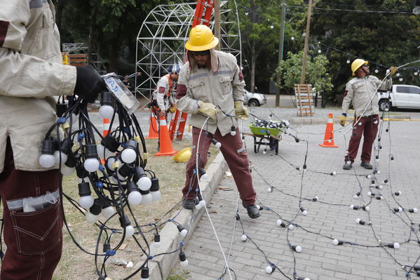 Montaje del Alumbrado navideño Medellin 2019
Montaje del Alumbrado navideño Medellin 2019
Fecha: 2 septiembre 2019.
Para descargar esta fotografía en alta resolución, haga clic sobre la imagen hasta que la misma se despliegue en la pantalla completa; luego dé clic derecho y elija la opción "guardar imagen como". 
En caso de publicación por cualquier medio, solicitamos acompañarla del crédito: "Foto EPM"
Palabras clave: Montaje del Alumbrado navideño Medellin 2019