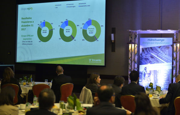 Encuentro de inversionistas 2018
Encuentro de inversionistas 2018
Fecha: Abril 12 de 2018
Para descargar esta fotografía en alta resolución, haga clic sobre la imagen hasta que la misma se despliegue en la pantalla completa; luego dé clic derecho y elija la opción "guardar imagen como". 
En caso de publicación por cualquier medio, solicitamos acompañarla del crédito: "Foto EPM"
Palabras clave: Encuentro inversionistas 2018