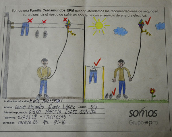 Por ti estamos ahí-Premiación concurso de dibujo
Por ti estamos ahí-Premiación concurso de dibujo
Fecha: Agosto 23 de 2017
Para descargar esta fotografía en alta resolución, haga clic sobre la imagen hasta que la misma se despliegue en la pantalla completa; luego dé clic derecho y elija la opción "guardar imagen como". 
En caso de publicación por cualquier medio, solicitamos acompañarla del crédito: "Foto EPM"
Palabras clave: Por ti estamos ahí-Premiación concurso de dibujo