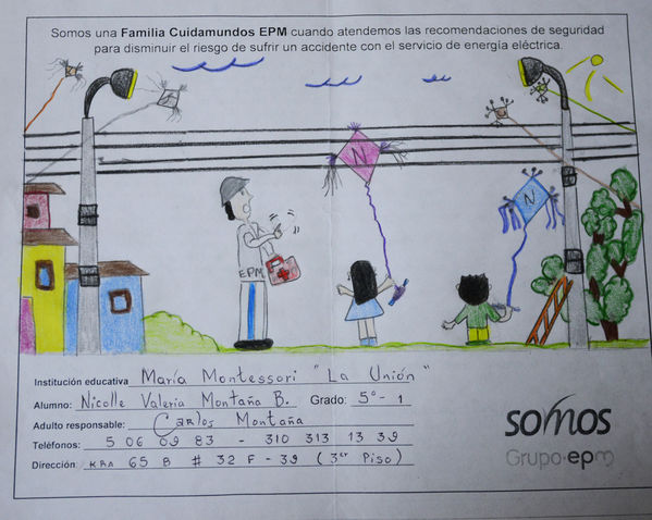 Por ti estamos ahí-Premiación concurso de dibujo
Por ti estamos ahí-Premiación concurso de dibujo
Fecha: Agosto 23 de 2017
Para descargar esta fotografía en alta resolución, haga clic sobre la imagen hasta que la misma se despliegue en la pantalla completa; luego dé clic derecho y elija la opción "guardar imagen como". 
En caso de publicación por cualquier medio, solicitamos acompañarla del crédito: "Foto EPM"
Palabras clave: Por ti estamos ahí-Premiación concurso de dibujo