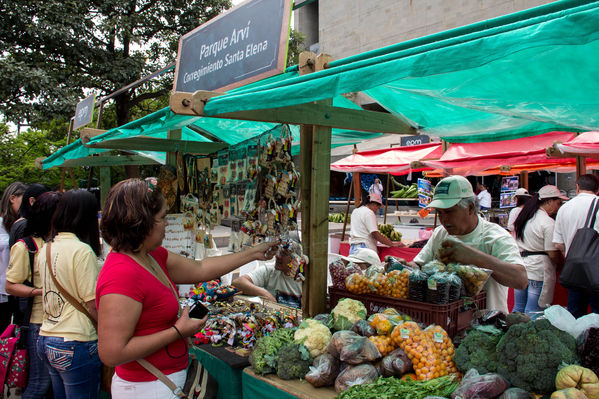 Feria Campesina
Feria Campesina
Fecha: Julio 18 de 2014. Lugar: Pies Descalzos - Medellín
Para descargar esta fotografía en alta resolución, haga clic sobre la imagen hasta que la misma se despliegue en la pantalla completa; luego dé clic derecho y elija la opción "guardar imagen como". 
En caso de publicación por cualquier medio, solicitamos acompañarla del crédito: "Foto EPM"

Palabras clave: Feria Campesina