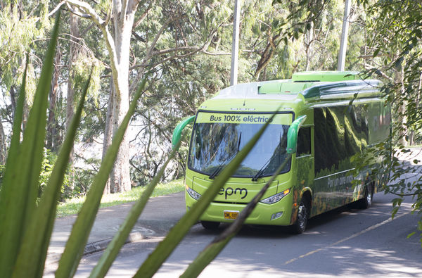 Primer bus eléctrico de EPM
Primer bus eléctrico de EPM
Fecha: Julio 4 de 2017
Para descargar esta fotografía en alta resolución, haga clic sobre la imagen hasta que la misma se despliegue en la pantalla completa; luego dé clic derecho y elija la opción "guardar imagen como". 
En caso de publicación por cualquier medio, solicitamos acompañarla del crédito: "Foto EPM"
Palabras clave: Primer bus eléctrico EPM