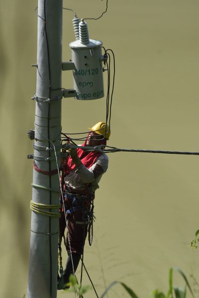 Trabajadores obra
Trabajadores en obra
Fecha: Junio 18 2018.
Para descargar esta fotografía en alta resolución, haga clic sobre la imagen hasta que la misma se despliegue en la pantalla completa; luego dé clic derecho y elija la opción "guardar imagen como". 
En caso de publicación por cualquier medio, solicitamos acompañarla del crédito: "Foto EPM"
Palabras clave: Trabajadores obra