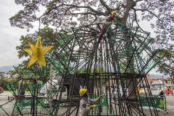 Montaje del árbol gigante de Navidad
Montaje del árbol gigante de Navidad
Fecha: Noviembre 1 de 2016
Para descargar esta fotografía en alta resolución, haga clic sobre la imagen hasta que la misma se despliegue en la pantalla completa; luego dé clic derecho y elija la opción "guardar imagen como". 
En caso de publicación por cualquier medio, solicitamos acompañarla del crédito: "Foto EPM"
Palabras clave: Montaje árbol gigante Navidad