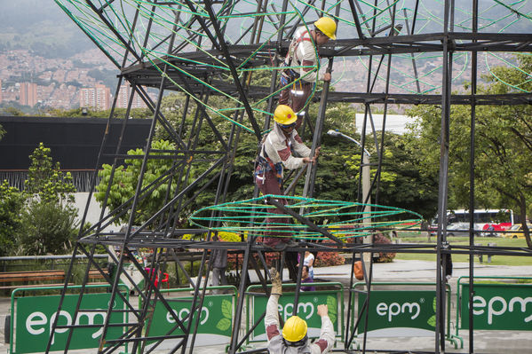 Montaje del árbol gigante de Navidad
Montaje del árbol gigante de Navidad
Fecha: Noviembre 1 de 2016
Para descargar esta fotografía en alta resolución, haga clic sobre la imagen hasta que la misma se despliegue en la pantalla completa; luego dé clic derecho y elija la opción "guardar imagen como". 
En caso de publicación por cualquier medio, solicitamos acompañarla del crédito: "Foto EPM"
Palabras clave: Montaje árbol gigante Navidad