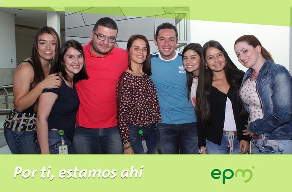 Segundo Aniversario Servicios Grupo EPM
Segundo Aniversario Servicios Grupo EPM
Fecha: Octubre 21 de 2016
Para descargar esta fotografía en alta resolución, haga clic sobre la imagen hasta que la misma se despliegue en la pantalla completa; luego dé clic derecho y elija la opción "guardar imagen como". 
En caso de publicación por cualquier medio, solicitamos acompañarla del crédito: "Foto EPM"
Palabras clave: Segundo Aniversario Servicios Grupo EPM