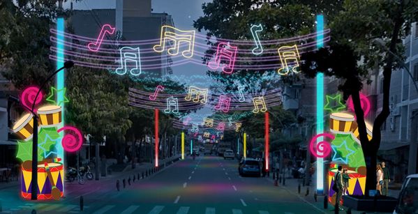Ilustraciones Alumbrado navideño Medellin 2019
Ilustraciones Alumbrado navideño Medellin 2019
Fecha: 16 Octubre 2019.
Para descargar esta fotografía en alta resolución, haga clic sobre la imagen hasta que la misma se despliegue en la pantalla completa; luego dé clic derecho y elija la opción "guardar imagen como". 
En caso de publicación por cualquier medio, solicitamos acompañarla del crédito: "Foto EPM"
Palabras clave: Ilustraciones Alumbrado navideño Medellin 2019