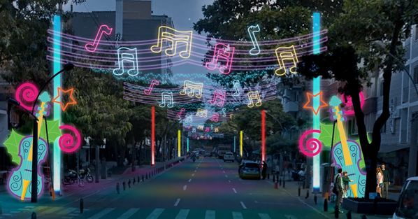 Ilustraciones Alumbrado navideño Medellin 2019
Ilustraciones Alumbrado navideño Medellin 2019
Fecha: 16 Octubre 2019.
Para descargar esta fotografía en alta resolución, haga clic sobre la imagen hasta que la misma se despliegue en la pantalla completa; luego dé clic derecho y elija la opción "guardar imagen como". 
En caso de publicación por cualquier medio, solicitamos acompañarla del crédito: "Foto EPM"
Palabras clave: Ilustraciones Alumbrado navideño Medellin 2019